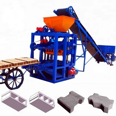 Qt4-24 Block Making Machine Semi Automatic Hollow Hallow Concrete Cement Brick Make Machinery